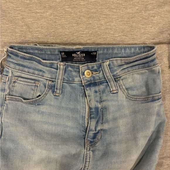 Hollister Light Blue Flare Denim Jeans - Picture 2 of 3